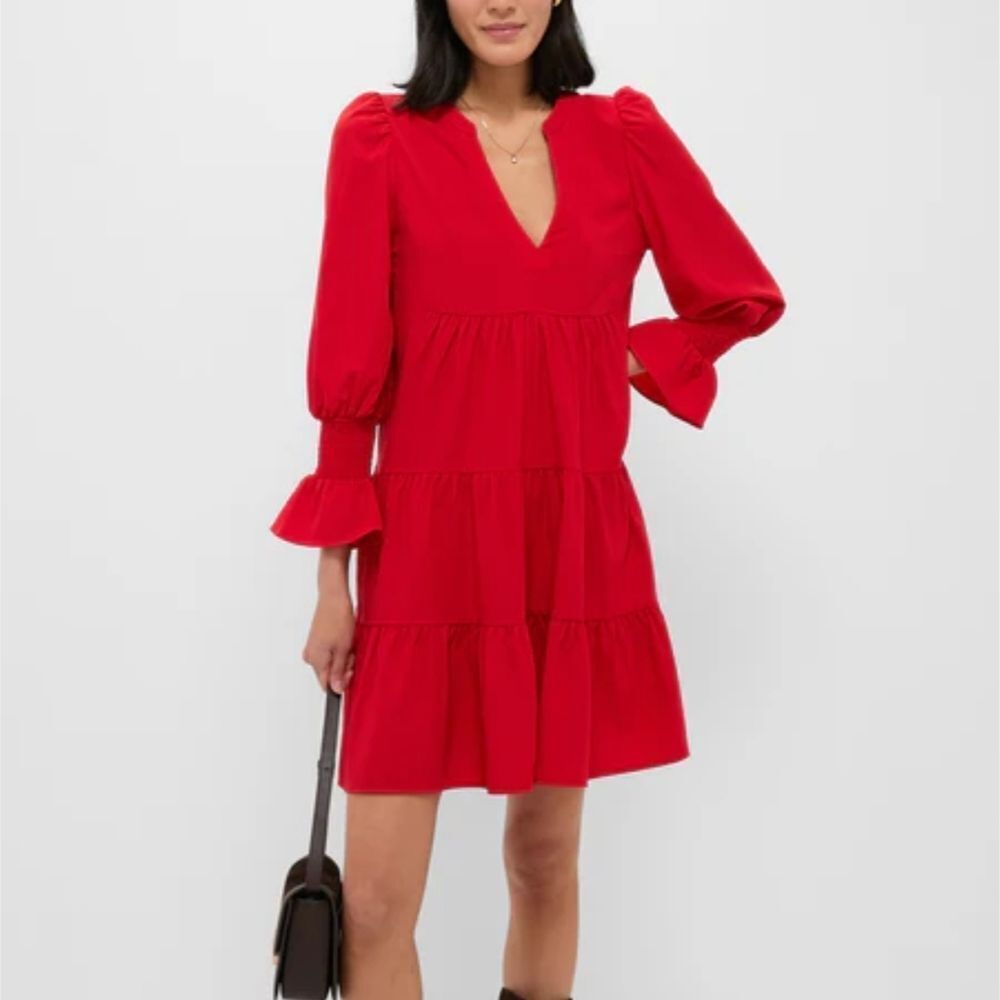 Pomander Place By Tuckernuck KENZO Vibrant Red Long Sleeve Dress